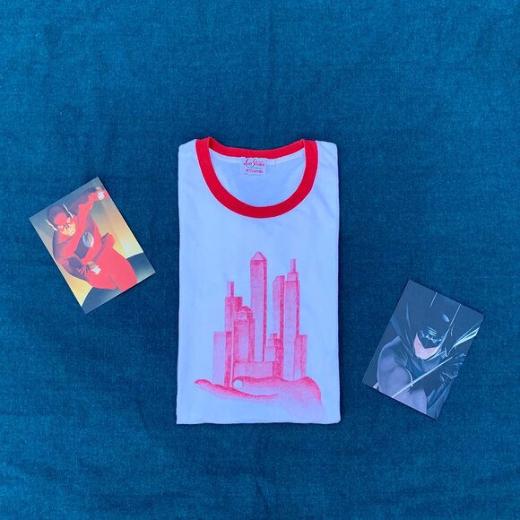 LVC Levi's Vintage Clothing metropolis graphic ring neck tee shirt - Picture 2 of 9